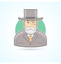 Richman Wealthy Old Man Banker Icon