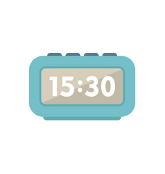 Digital Alarm Clock Icon Flat Business