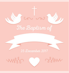 Baptism Invitation Template