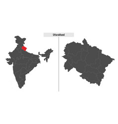 Map Of Uttarakhand State Of India