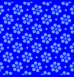 Repeated Blue Dots On Dark Background Flat