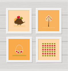 Set 4 Prints Home Decor Autumn Decor