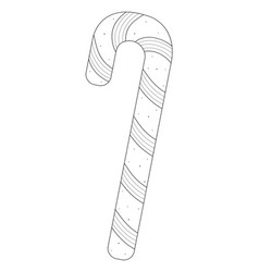 Candy Cane Simple Black Line