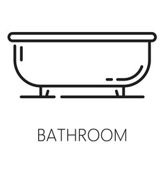 Real Estate Icon Bathroom Thin Line Sign