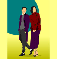 Couple Fashion People 3d