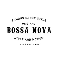 Famous Dance Style Bossa Nova Stamp