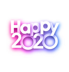 Purple Spectrum Happy 2020 New Year Festive Sign