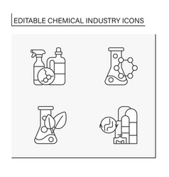 Chemical Industry Line Icon