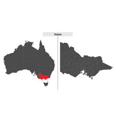 Map Of Victoria State Of Australia