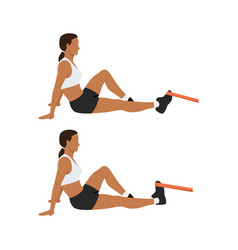 Woman Doing Resistance Band Dorsiflexion Exercise