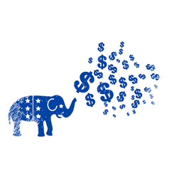 Elephant Stimulus Dollars Scratched Icon