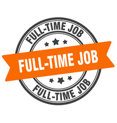 Full-time Job Stamp Label