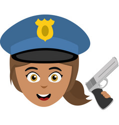 Pistol Head Police Woman