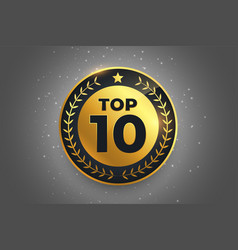 Top 10 Best Award Label Golden Badge Symbol Design