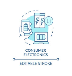 Consumer Electronics Soft Blue Concept Icon