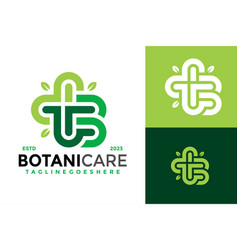 Letter B Botanical Health Care Logo Design