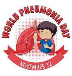 World Pneumonia Day Banner Design