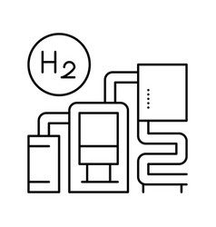 Ammonia Production Line Icon