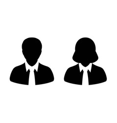 Business Man And Woman Icon User Person Profile