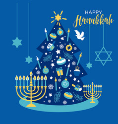 Christmas And Hanukkah Holiday Banner Design