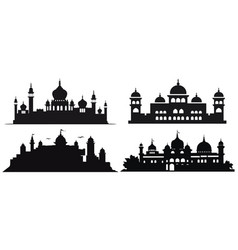 Jaipur India City Skyline Silhouette