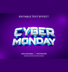 Cyber Monday 3d Text Effect Template