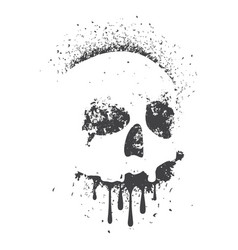 Dripping Skull Grunge