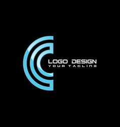 Modern C Symbol Logo Design