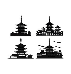 Most Famous Japan Cities Skyline City Silhouette