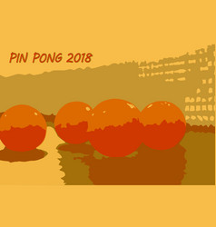 Ping Pong Balls Art Banner