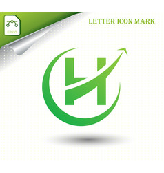 Abstract Letter H Logo Design Template