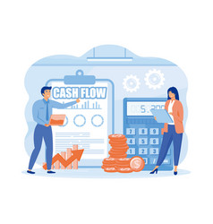 Cash Flow Concept Business People With Online