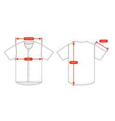 Clothing Size Chart Baseball Shirt