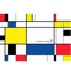 Abstract Mondrian Template Design Artwork Retro