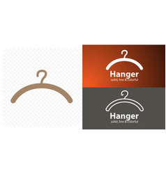 Hanger Isolated Flat Dress Line Icon