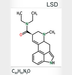 Lysergic Acid Diethylamide Lsd Molecule