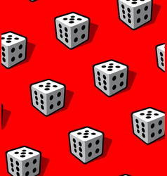 Yellow Background Dice Line Pattern