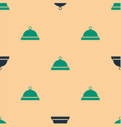 Green And Black Covered With A Tray Of Food Icon