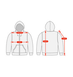 Clothing Size Chart Sweat Parka Shirt