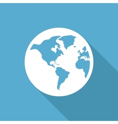 Globe flat icon Royalty Free Vector Image - VectorStock