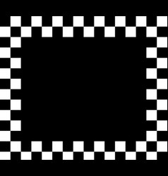 Racing Flag Chessboard Checkerboard Black