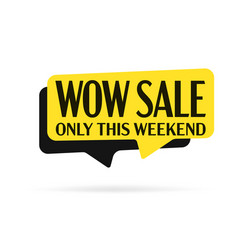 Weekend Wow Sale Speech Bubble Sticker