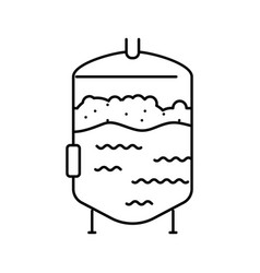 Fermentation Beer Production Line Icon