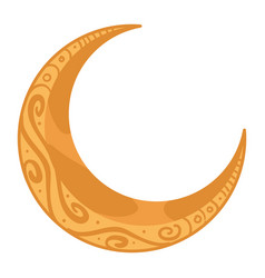 Golden Crescent Moon