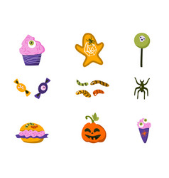 Halloween Sweets And Food For Zombie Party - Set