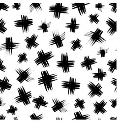 Seamless Pattern With Hand Drawn Cross Symbols