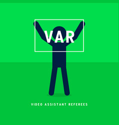 Referee Makes Hands Var Sign