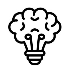 Brainstorming Techniques Thick Line Icon