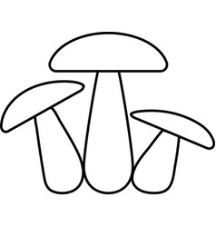 Mushroom Family Icon Three Mushrooms