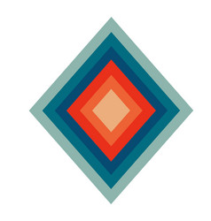 Rhombus In Retro Style